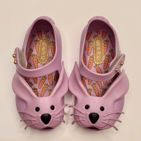 Mini Melissa Purple Bunny Rabbit Shoes - Picture 2 of 6